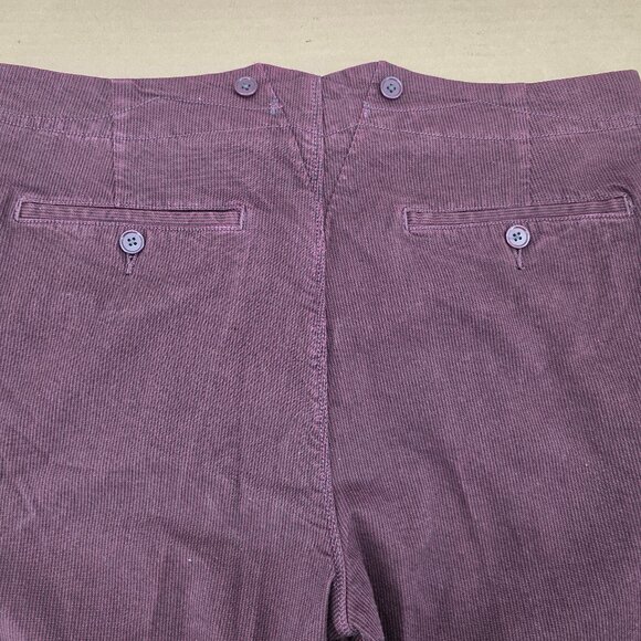 JOHN VARVATOS | Weathered Red Striped Suspender Waist Pants Size 32 x34 - Picture 4 of 12